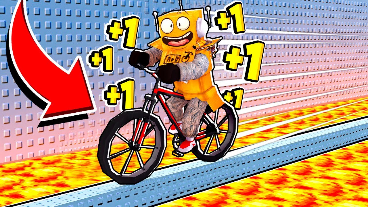 РОБЛОКС НО КАЖДУЮ СЕКНДУ +1 СКОРОСТЬ! ПОБЕГ НА ВЕЛОСИПЕДЕ 😱 ROBLOX
