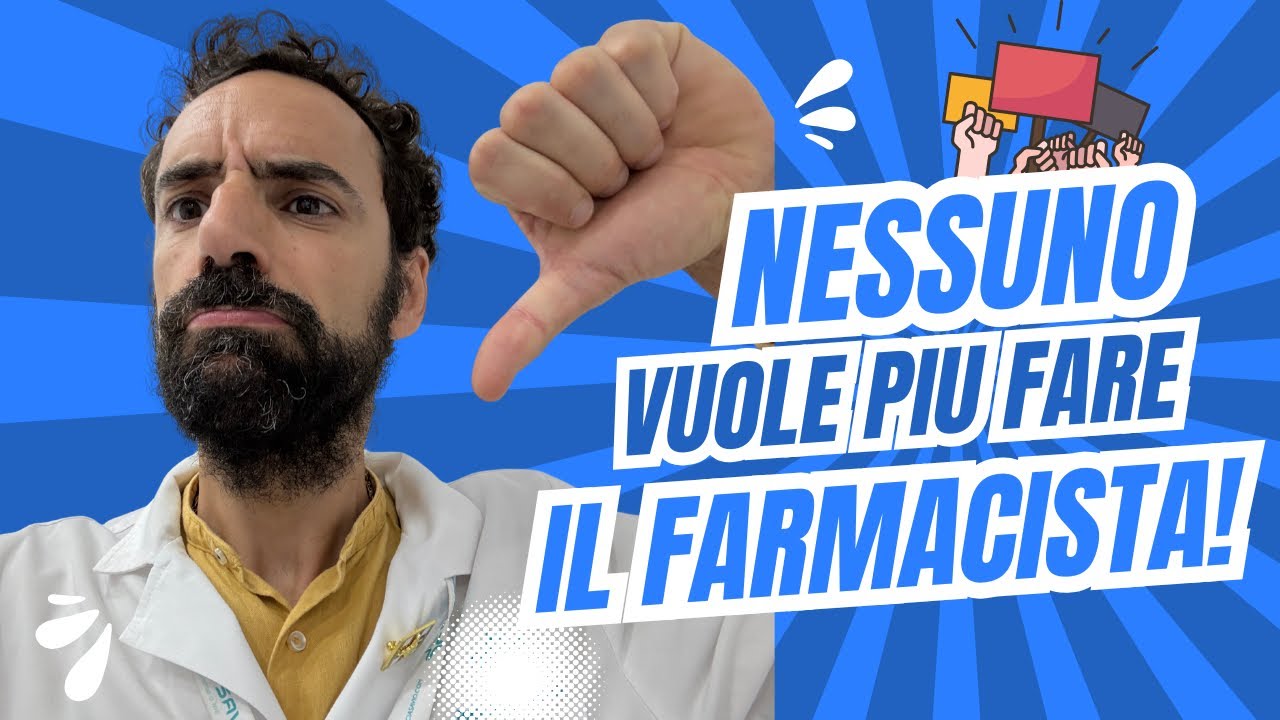 NESSUNO VUOLE PIÙ FARE IL FARMACISTA ! Siamo alla fine ❌ di una storica professione!