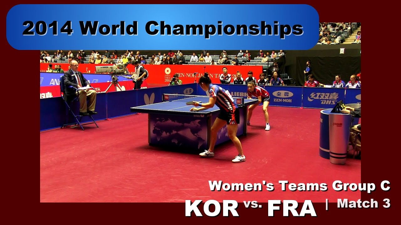 2014 WTTC Women's Team - Group C: KOR - FRA Match 3: Park Youngsook v Audrey Zarif