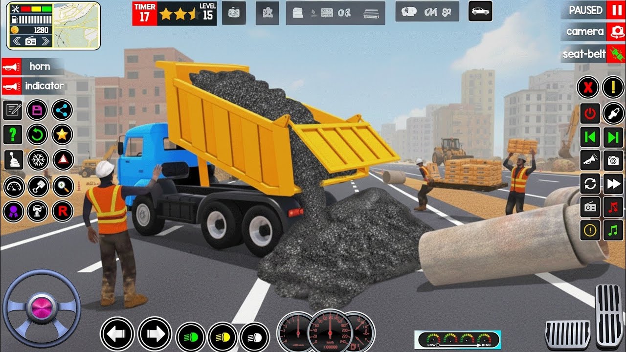 🚨 JCB City Road Construction 🚧 Simulator 3D Best Gameplay 