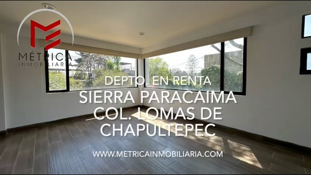 Departamento en renta en Sierra Paracaima, Lomas de Chapultepec