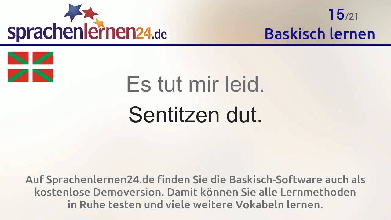 Baskisch lernen (kostenloses Sprachkurs-Video)