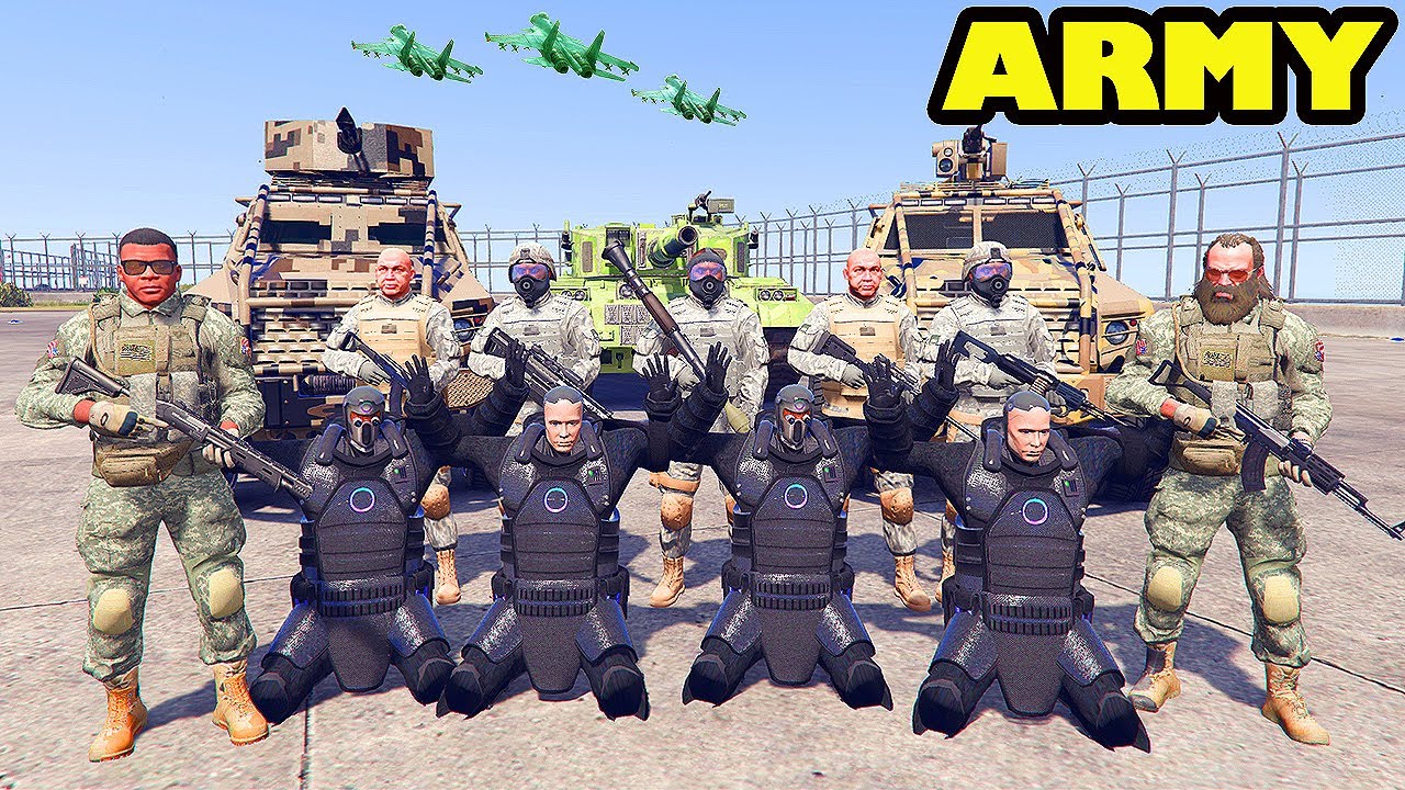 Franklin Become ARMY COMMANDO in GTA 5 | SHINCHAN and CHOP