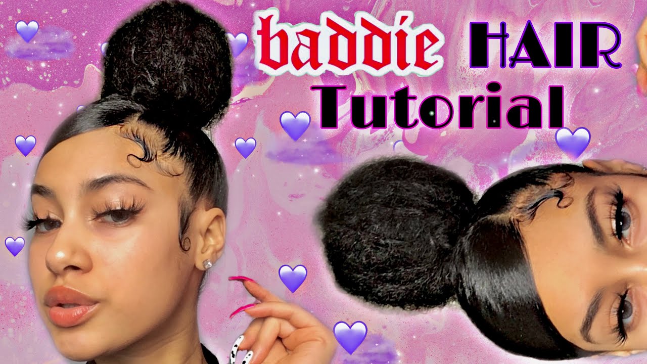 HAIR TUTORIAL: HOW TO DO SWOOPBUN WITH LONG NAILS?!👀 I GOTCHU BOO💋