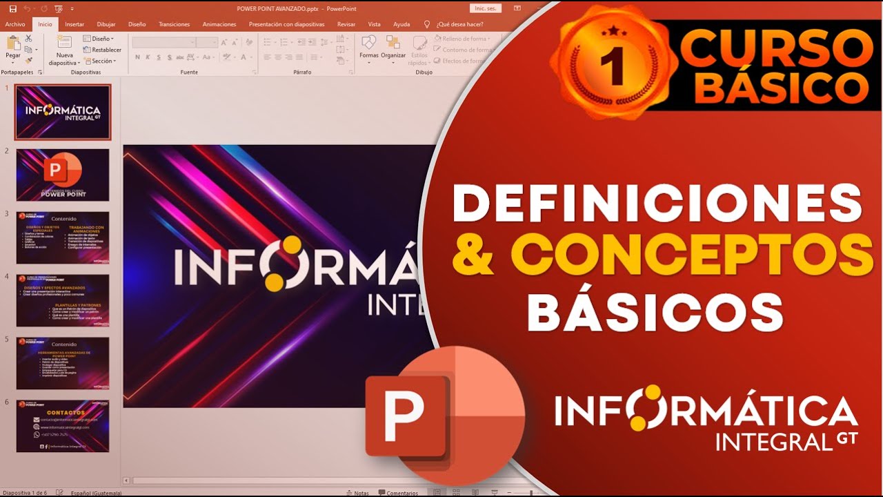 CONCEPTOS Y DEFINICIONES BÁSICOS DE POWER POINT