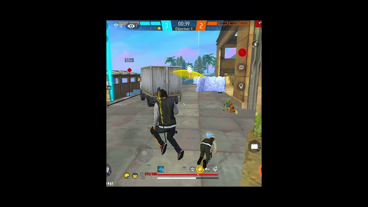 Pro Level 1v4 Clutch Moment | Free Fire Max Highlights ⚡ 