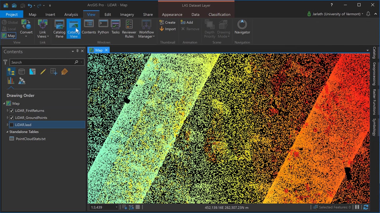 LiDAR Surface Models in ArcGIS Pro