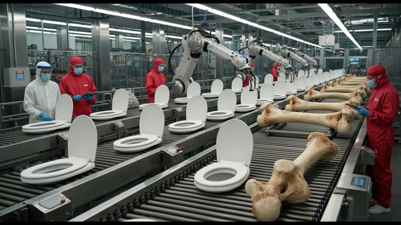 Inside the Largest Toilet Seat Factory – From Animal Bones to Finished Seats (Full Process)