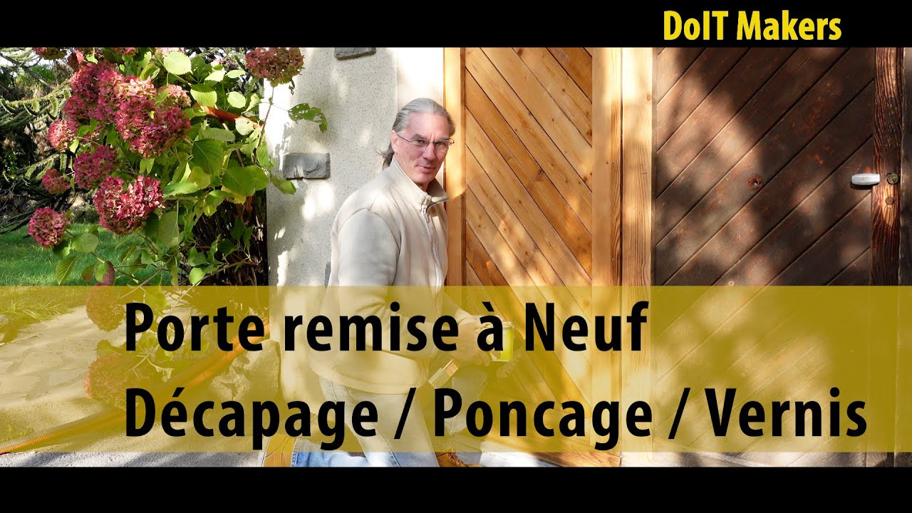 #13  Porte en bois remise à Neuf ● Vieille Porte de Garage ● Do IT ● Makers
