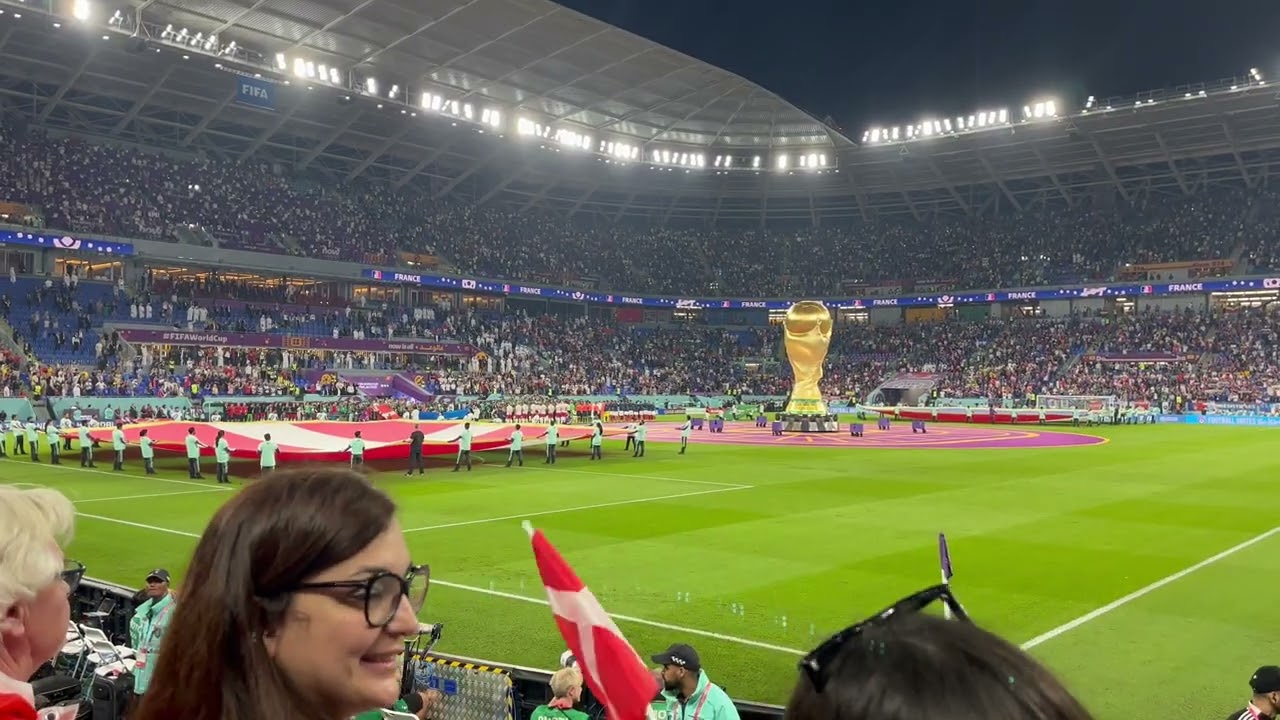 France v Denmark National Anthem FIFA World Cup Qatar 2022