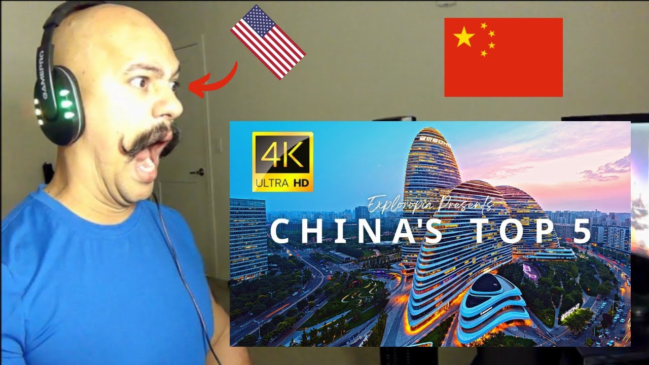 American Reacts To Top 5 Richest Cities in China 🇨🇳 in 4K ULTRA HD 60FPS Video by Drone