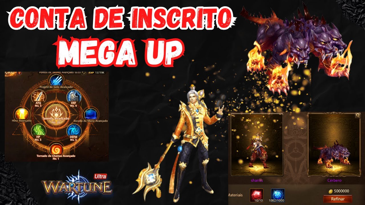 Mega UP "S238-NoBimperador" Pegando o Top1 do Server - Wartune Ultra