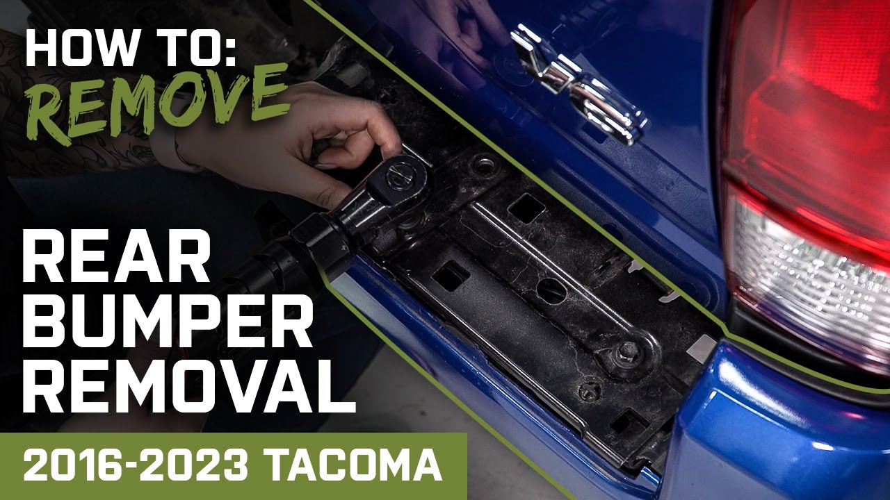 How to Remove Stock Rear Bumper | 2016-2023 Tacoma