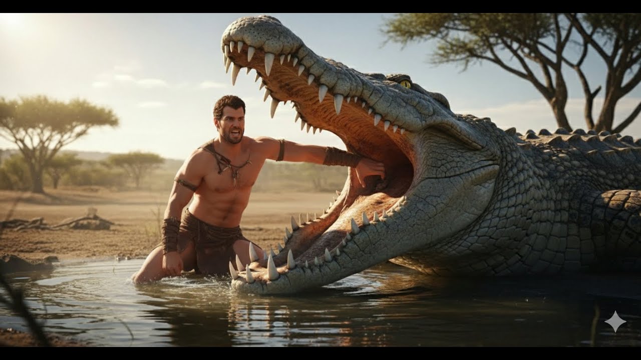 witness the epic survival life 3 2 million years ago fighting a giant crocodile