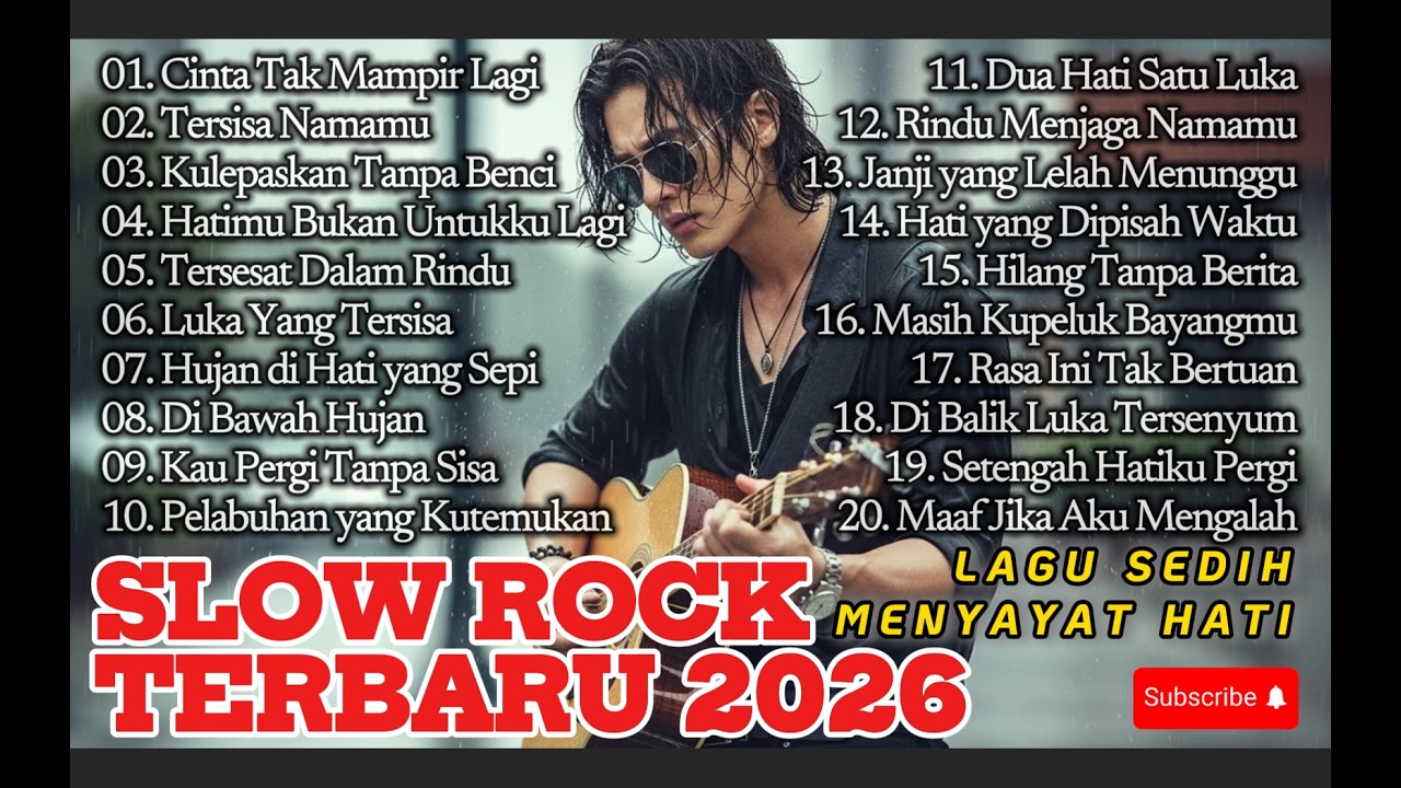 LAGU SLOW ROCK MELAYU TERBARU 2026/Paling Sedih Menyayat Hati/ Slow Melayu/🎶Cinta Tak Mampir Lagi
