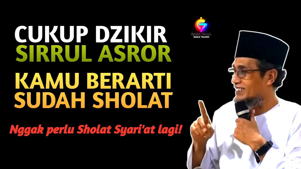 Benarkah Dzikir Sirrul Asror Sama dengan Sholat Hakekat? Ini Penjelasannya