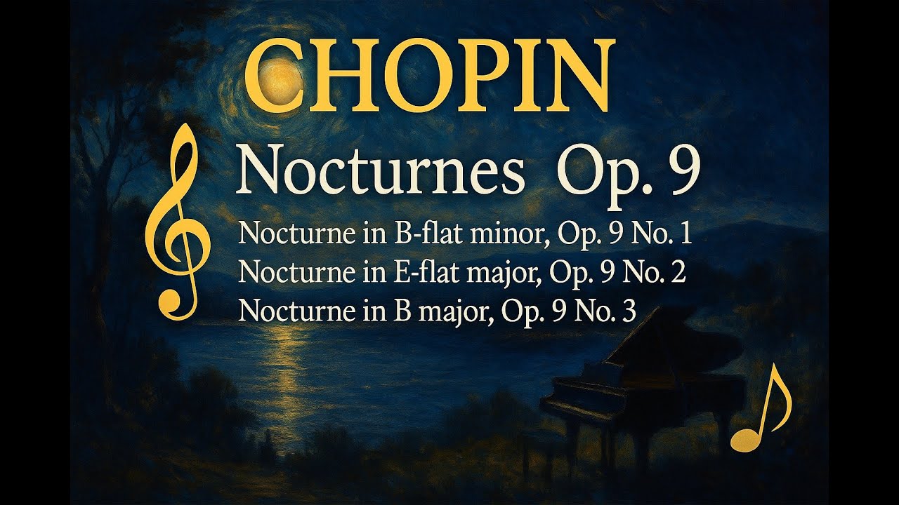 CHOPIN  – Nocturnes Op. 9 (No. 1, 2 & 3) | Classical Music for Study & Relaxation