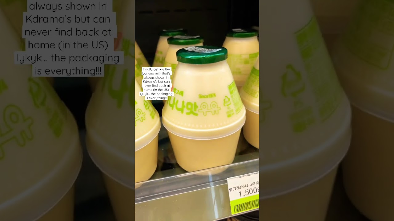 Find THE Banana Milk with me! #bananamilk #conveniencestore #korea #koreandrama #koreanfood