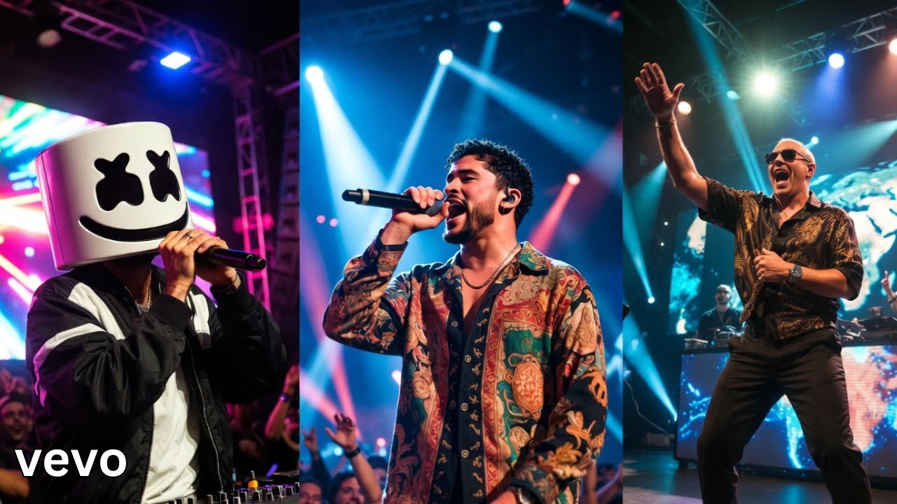 Marshmello x Bad Bunny x Pitbull - Dale Happier (Official Video 2026)