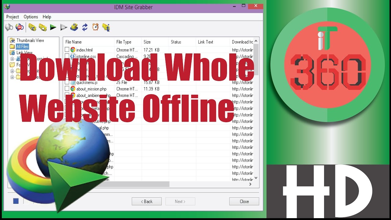 How to download whole website and make it offline using idm [Bangla]