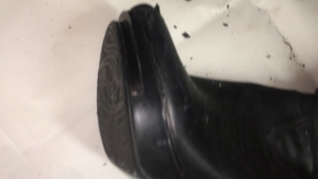 Black abused boots sexy stivali neri spazzatura in vendita for sale