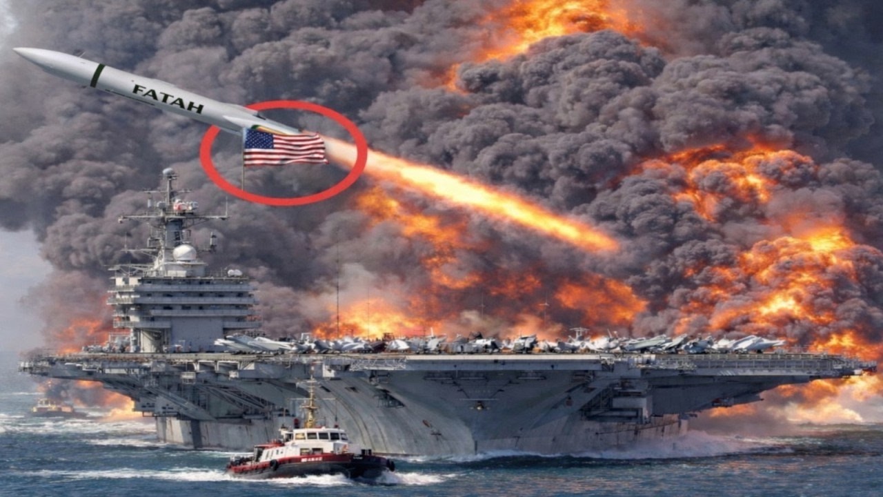 US aircraft carrier USS Abraham Lincoln easily destroyed by Iranian airstrike | see what happened
