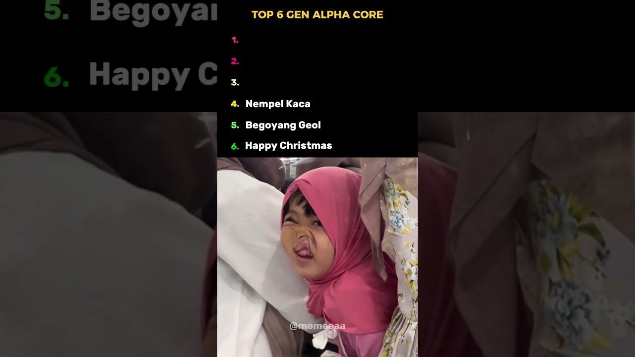 TOP 6 GEN ALPHA CORE😂 