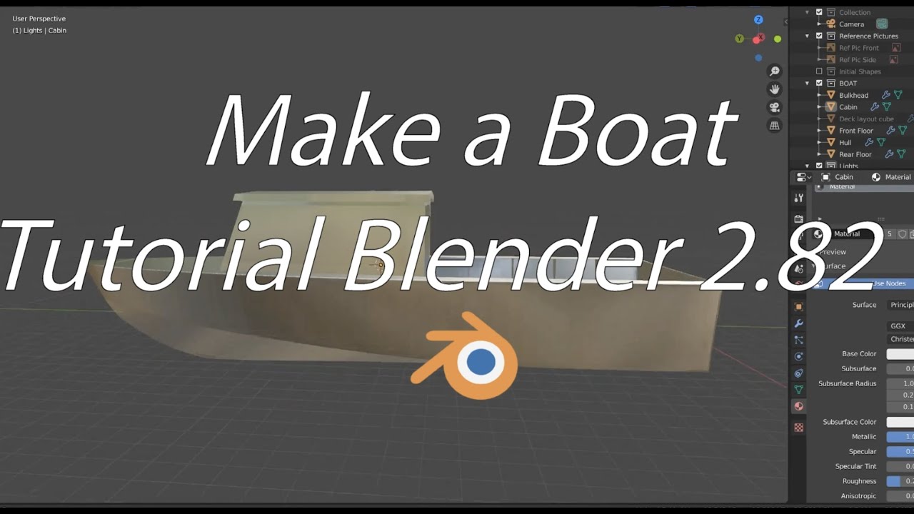 Tutorial - Make a Boat in Blender 2.82 Episode 01