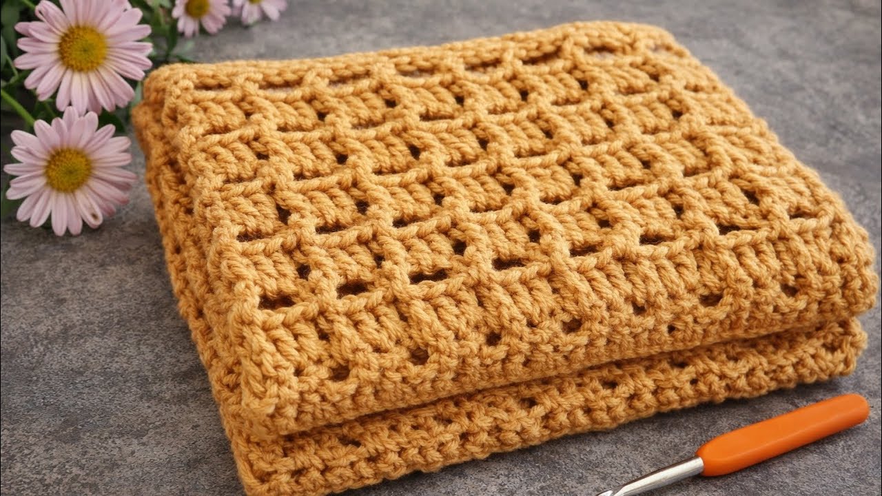Baby Blanket Pattern 🥰 Step by step.  #örgüteknikleri #örgü #crochet #knitting #diy #handmade #art