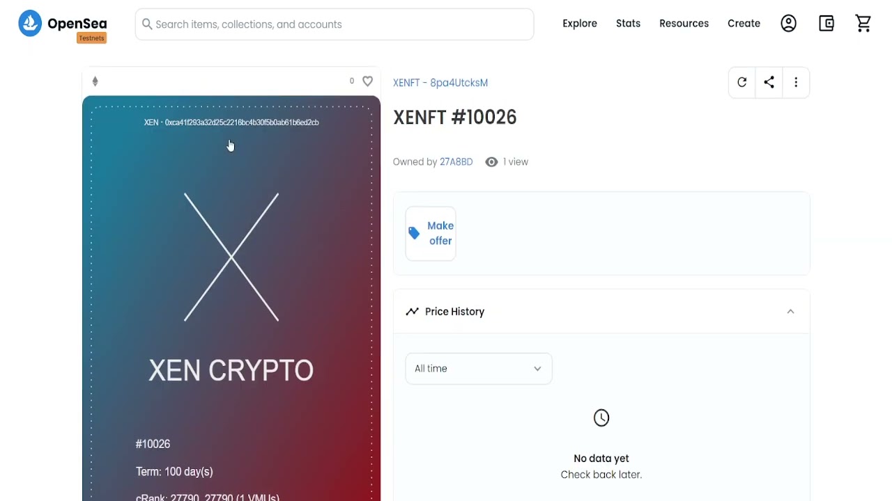 XEN NFT's ON OPENSEA!!! BATCH MINT INCOMING!!! 😱😱😱