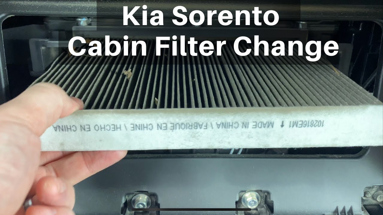 2011 - 2015 Kia Sorento Cabin Air Filter - How To Remove Replace Change - Replacement Location