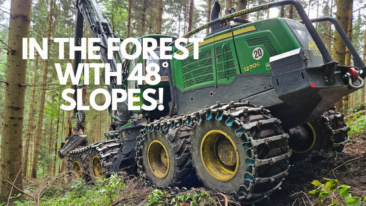 In the forest with 48 degrees slopes! 😱 Safety first, so Alliance tires! ⛑