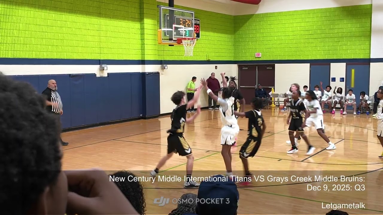 Q3 | New Century Middle Titans VS Grays Creek Middle Bruins | Dec 9, 2025