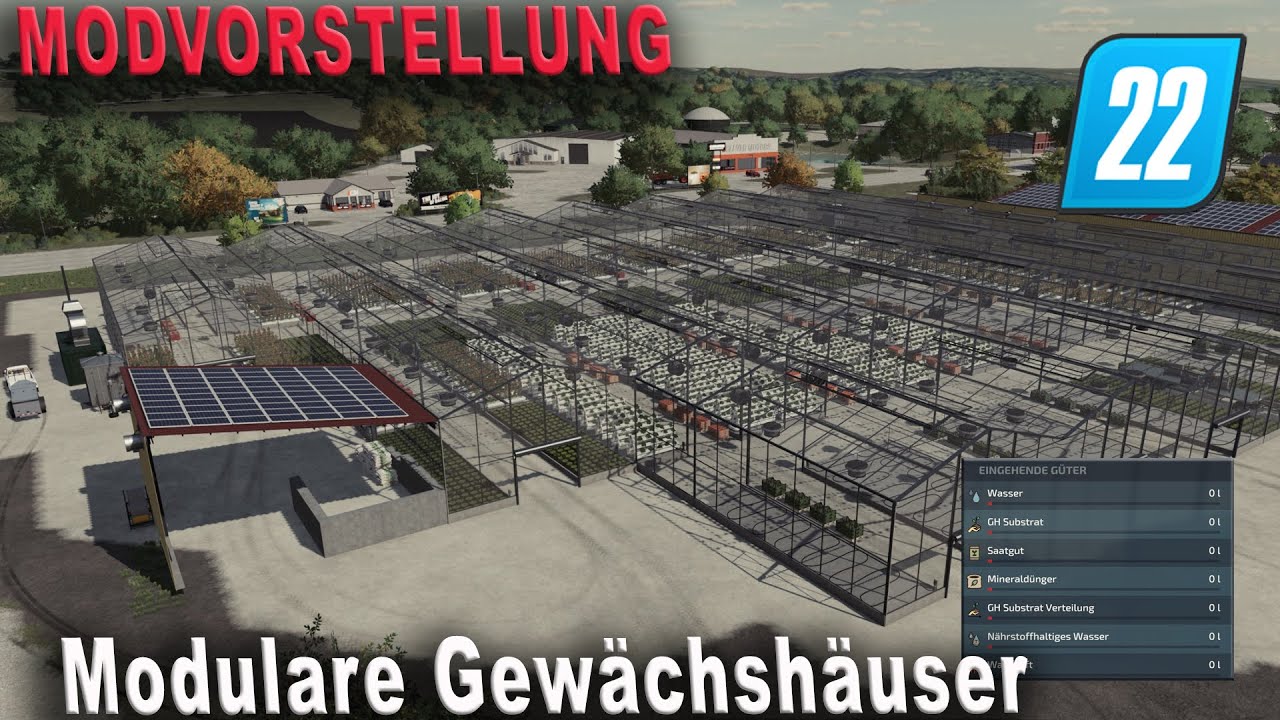 LS22 Modvorstellung - Modulare Gewächshäuser - Damit lässt sich  effizient arbeiten! [PC, PS, XB]