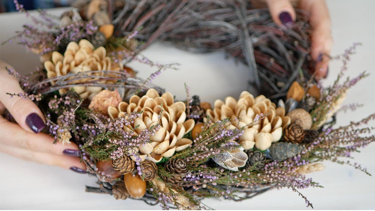 Wreath made of natural materials / DIY Tsvoric