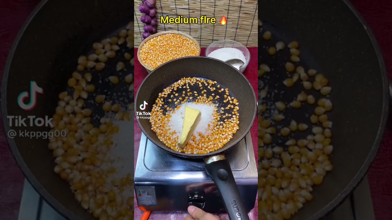 SWEET BUTTER POPCORN🍿 RECIPE IN 1 MINUTES .