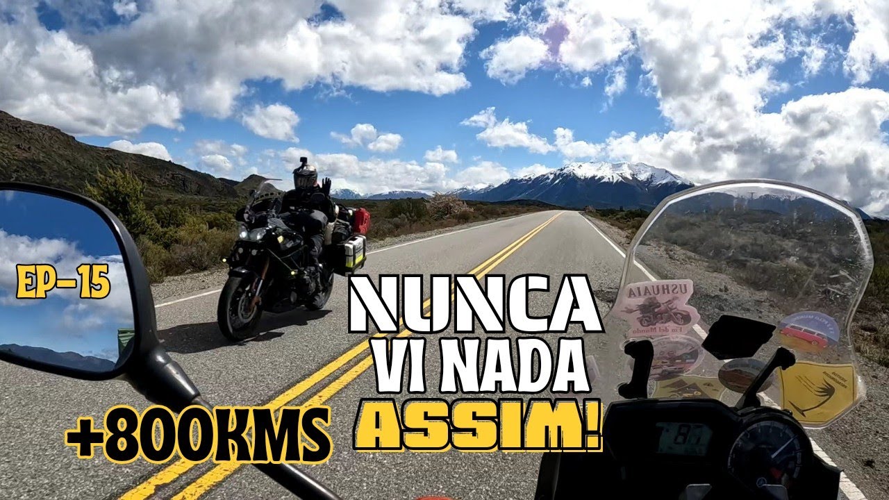 De Perito Moreno até BARILOCHE - Paisagens Incríveis pela Ruta 40 Viagem de moto Patagônia Argentina