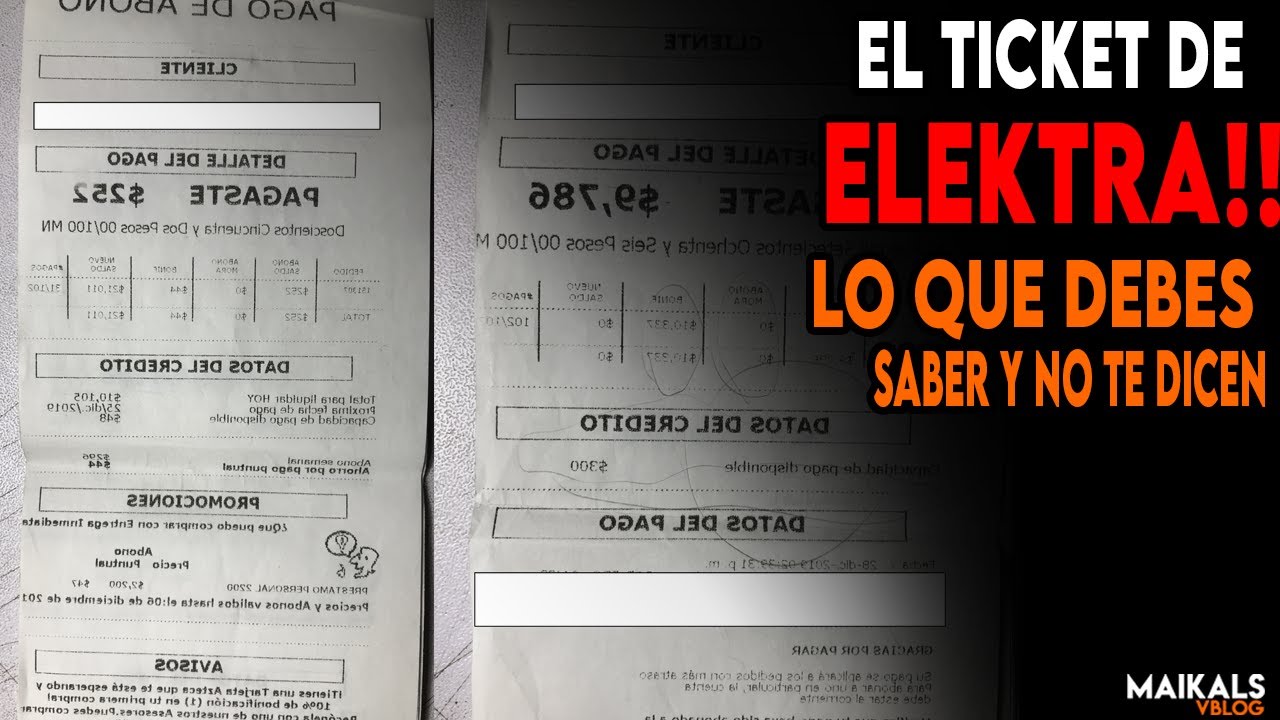 el TICKET de ELEKTRA / lo QUE NO quieren que SEPAS