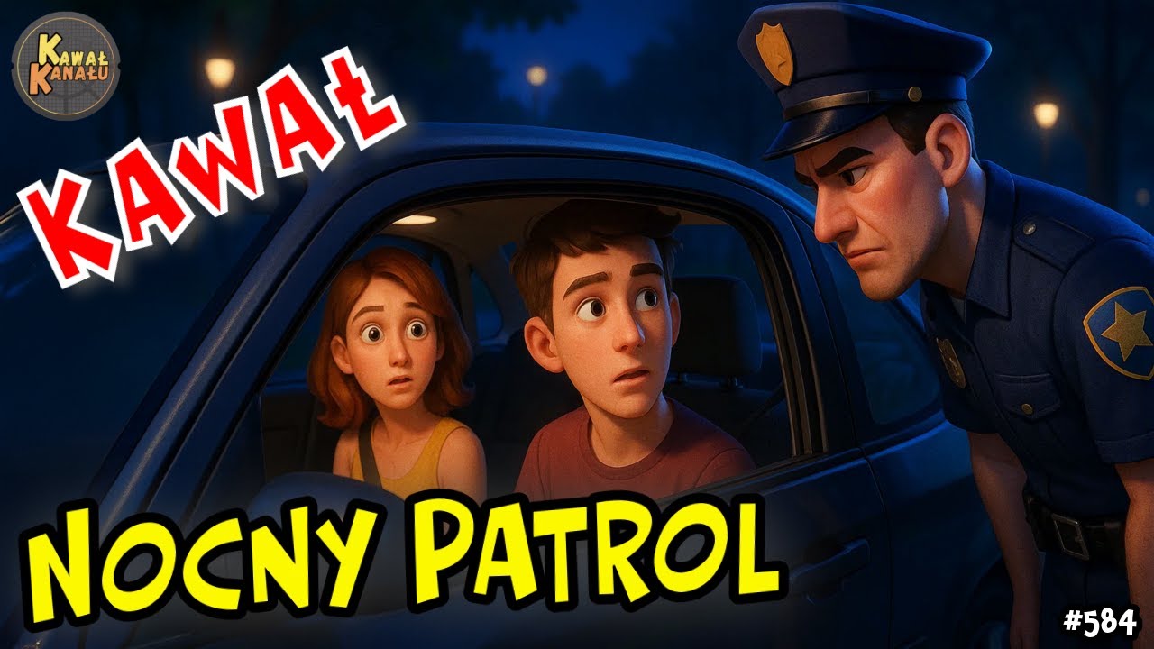 👮 Policjant na nocnym patrolu. Co robi ta para w samochodzie? 😁 Dobry Kawał | Dowcip dnia