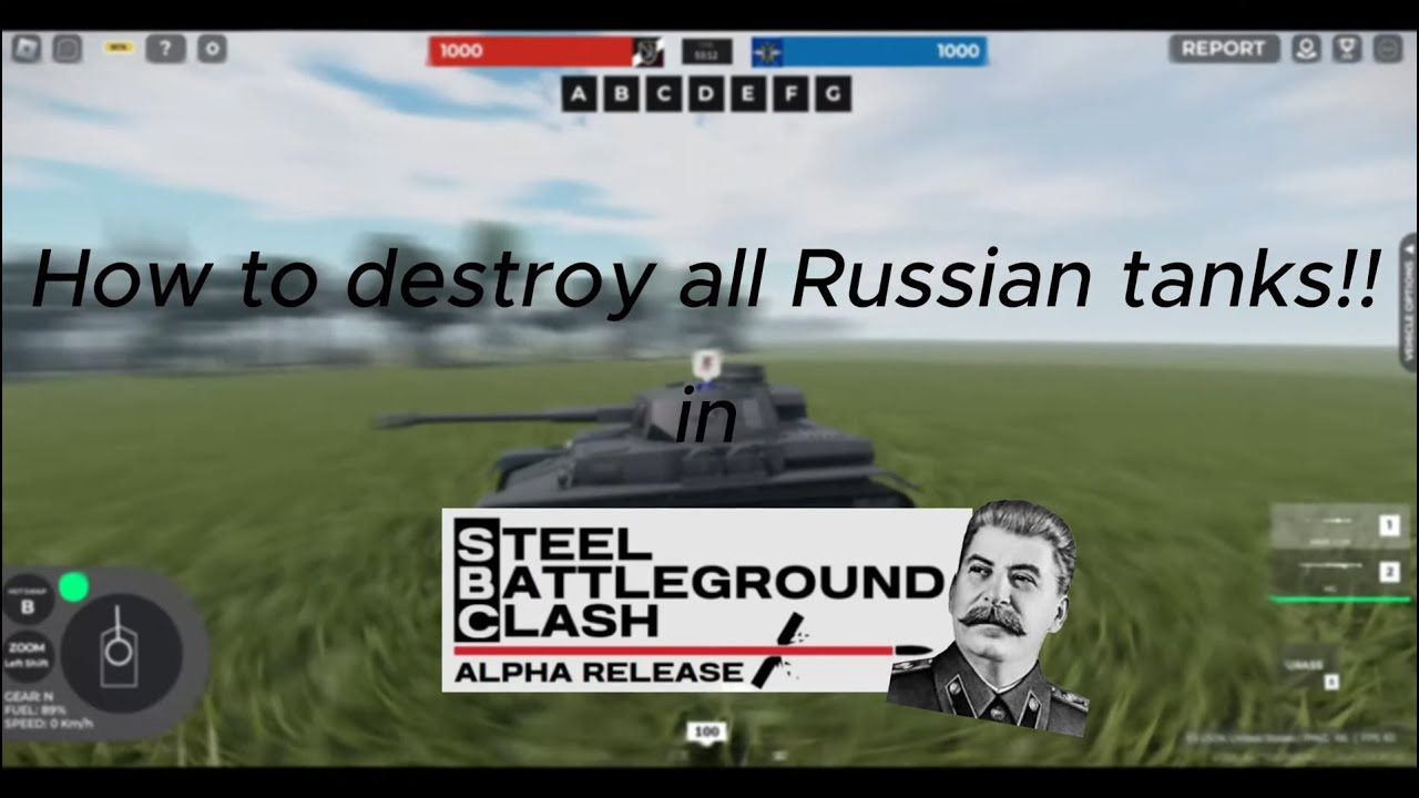 How to destroy all Russian tanks!!! | Steel Battlegrounds Clash | Roblox |