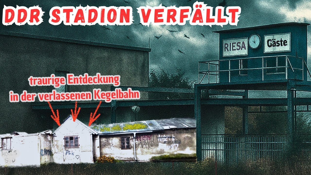 Verlassenes Stadion der DDR ❌ Stadion Riesa ❌ und eine traurige Entdeckung 😢😱#lostplace