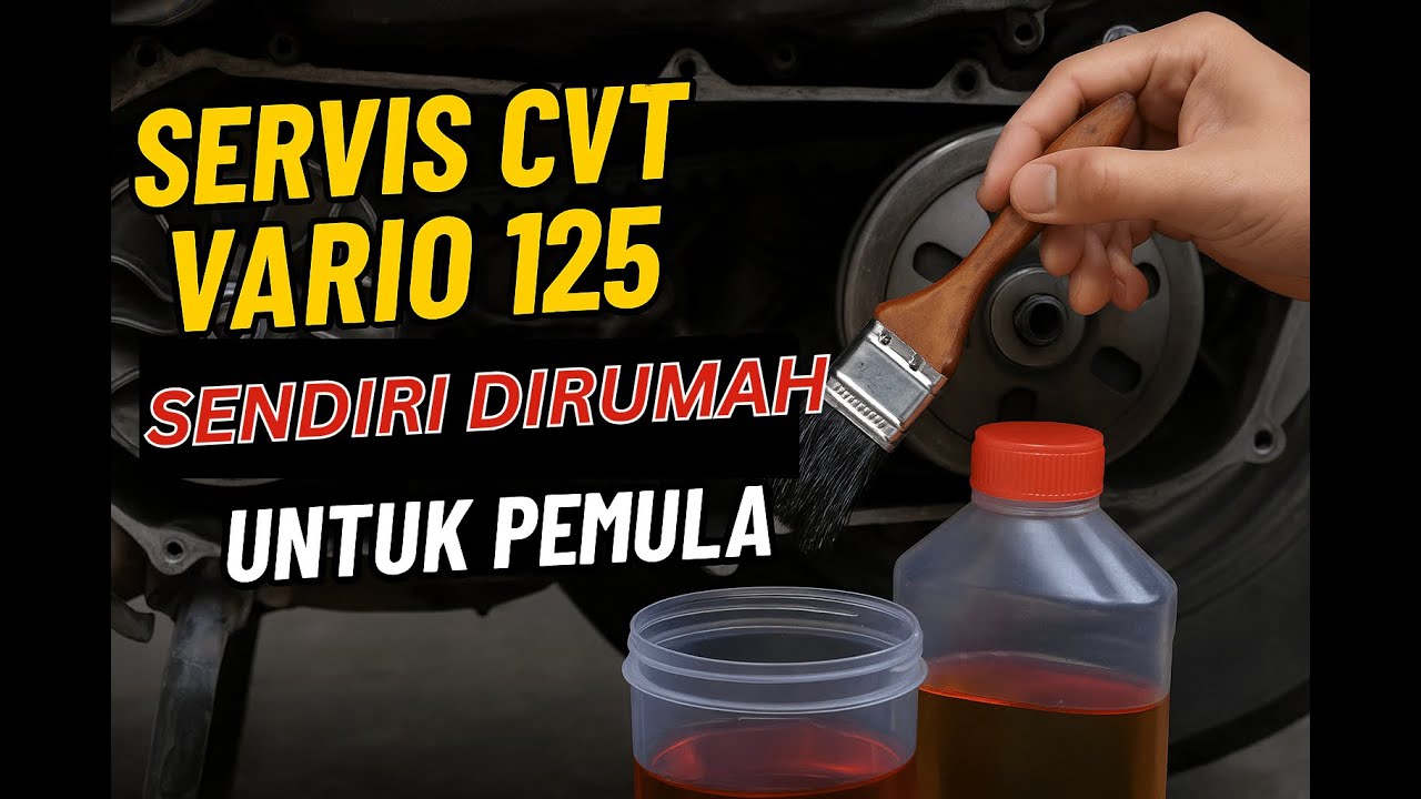 CARA SERVICE CVT VARIO 125 DIRUMAH DENGAN MUDAH! DIJAMIN KALIAN BISA!