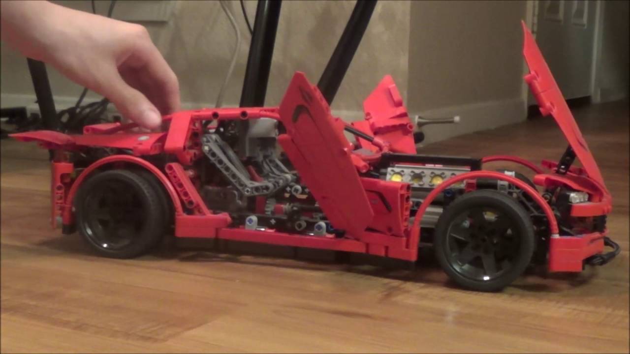 Lego 8070 Supercar RC mod