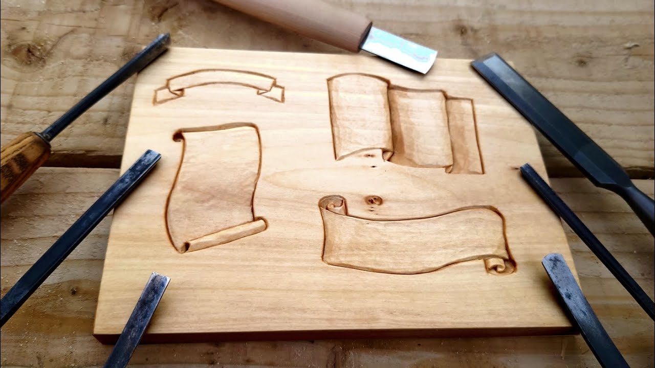 Step by Step Scrolls - Relief Carving Tutorial