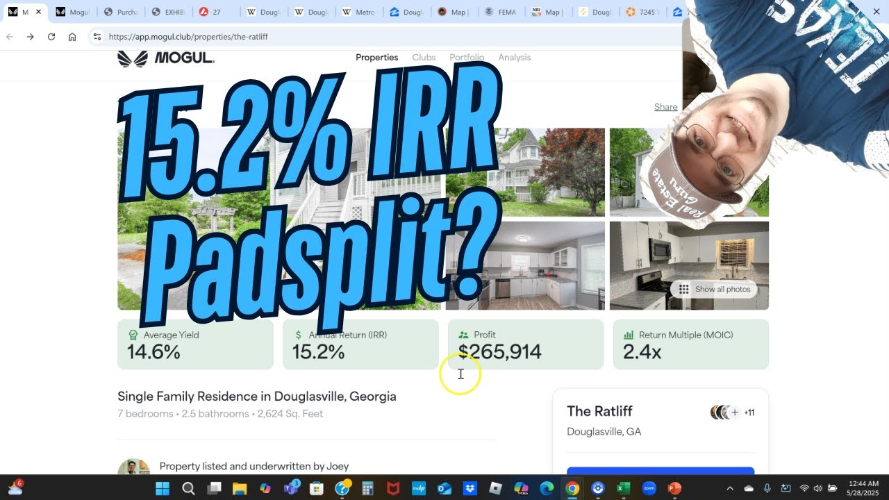 Investing in Fractional Real Estate on Mogul Club - Douglasville, GA Padsplit
