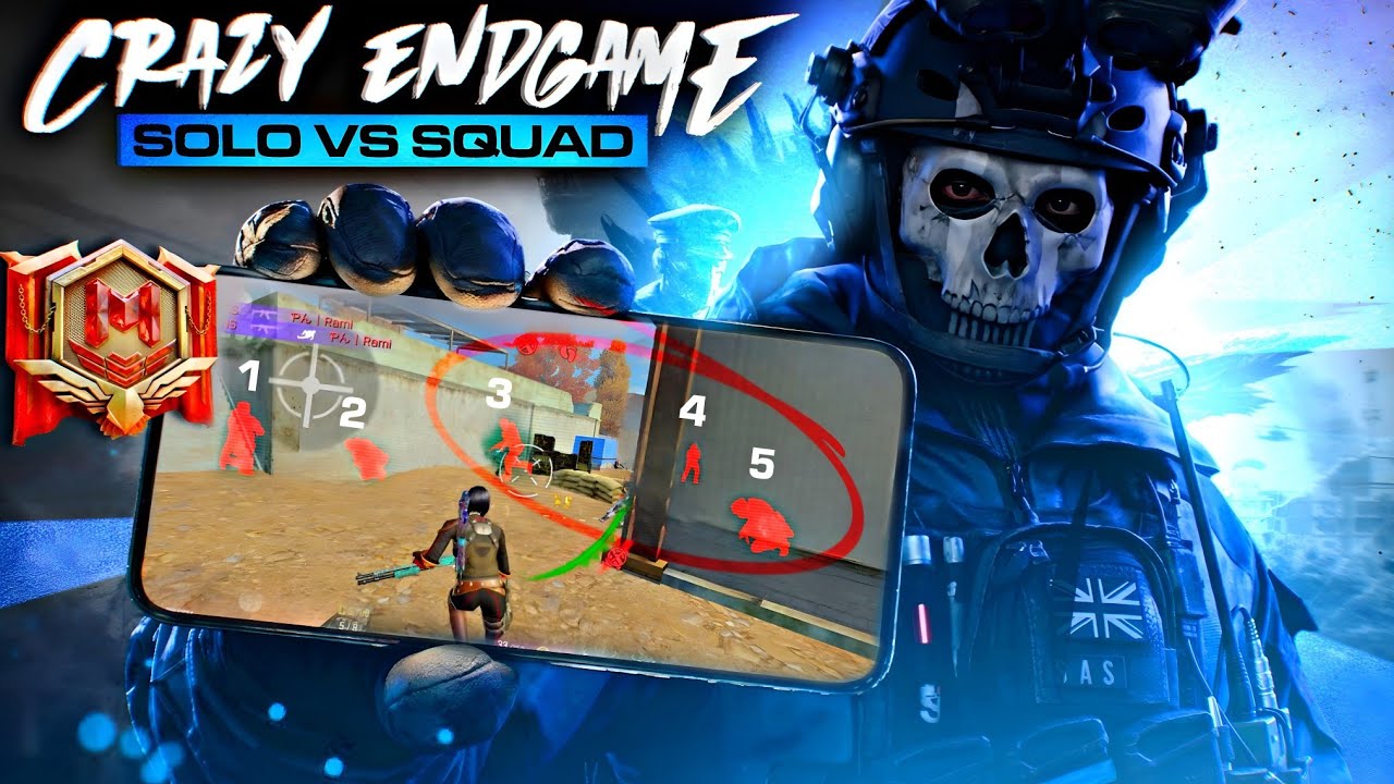 CRAZY ENDGAME in a RANKED SOLO VS SQUAD LOBBY CODM