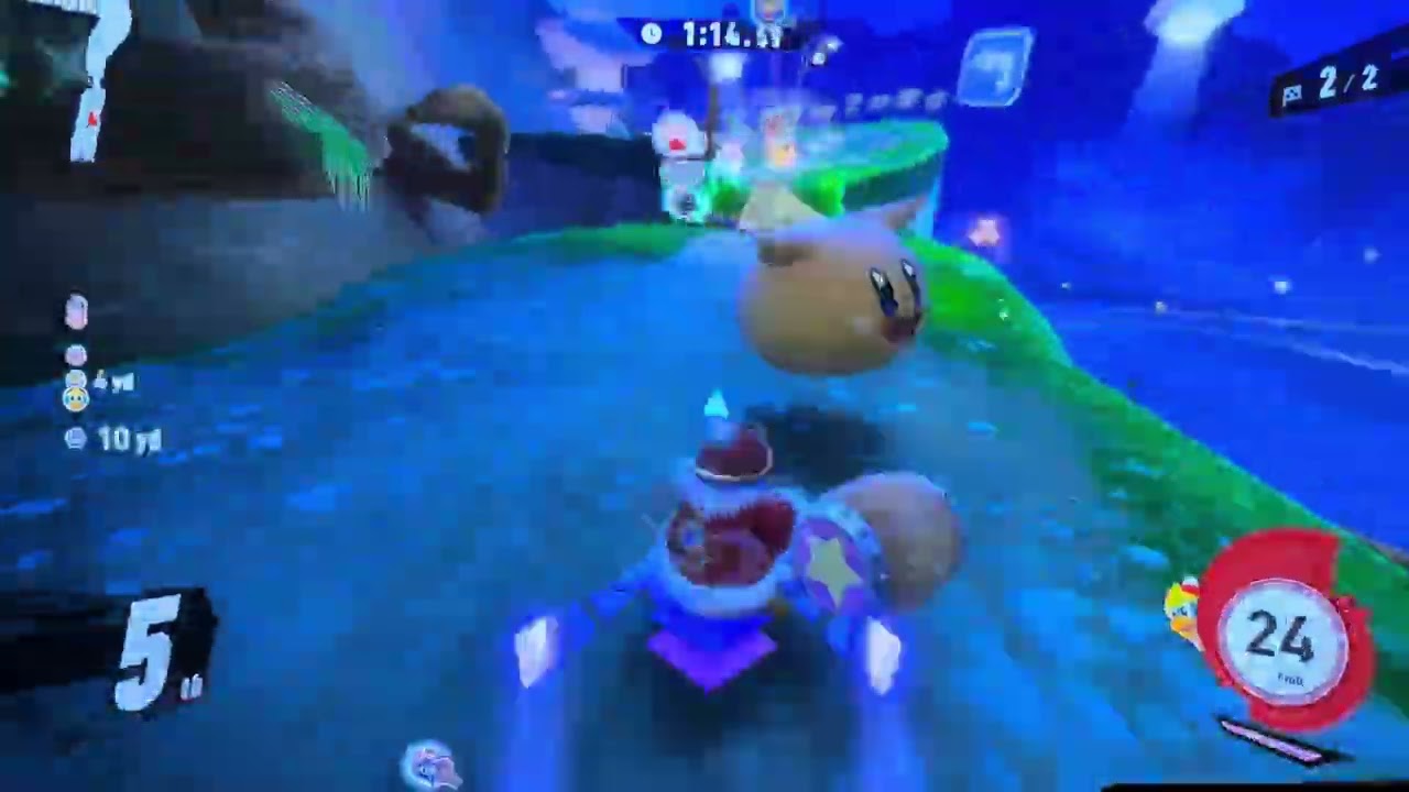 Kirby Air Riders: Air Ride Celestial Valley (King Dedede and Paper Star)