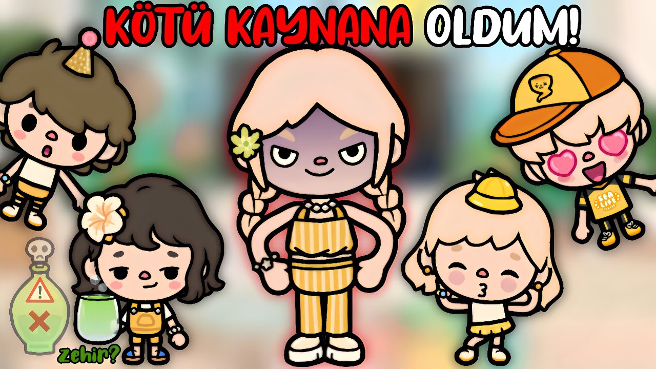 KÖTÜ KAYNANA OLDUM! 😈 ~ Çocuklarımın sevgilileri geldi 🤯💕 ~ Zehir içtim 🤢 ||TOCA LİFE WORLD TÜRKÇE||