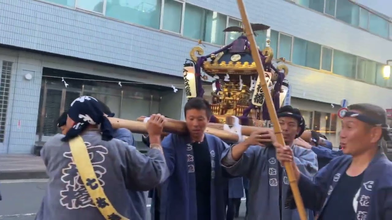 2024 小田原松原神社例大祭　神輿渡御　4日　七枚橋　駅前から