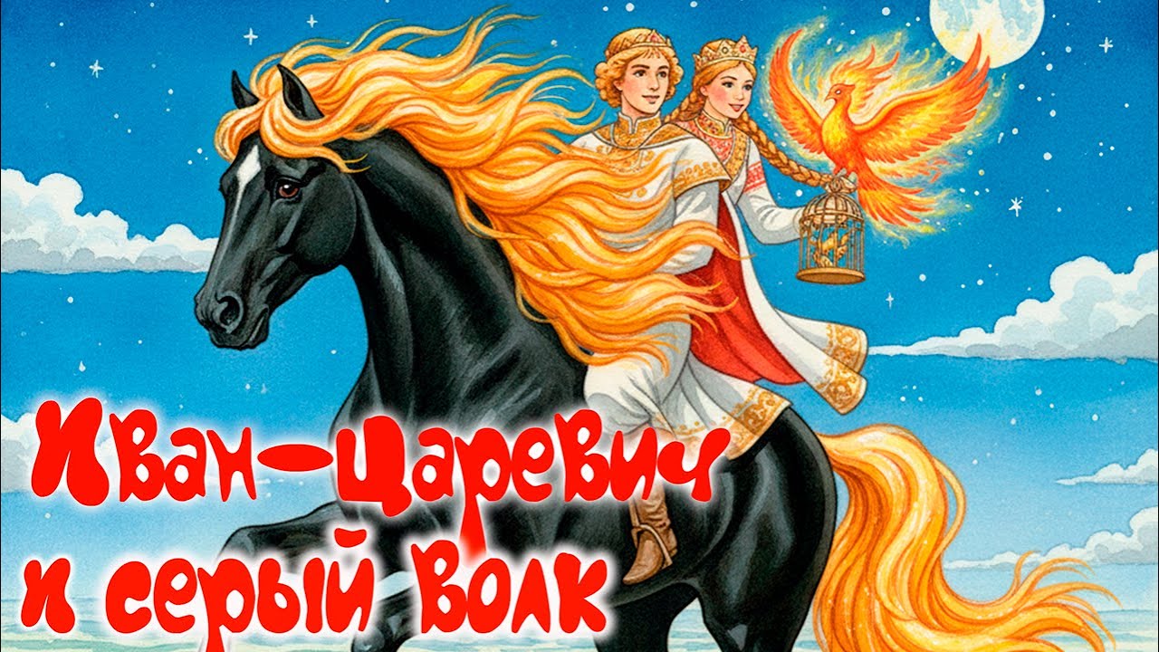 Иван-царевич и Серый Волк 🦊✨ Добрая русская сказка для детей 2–5 лет | Мини-сказки